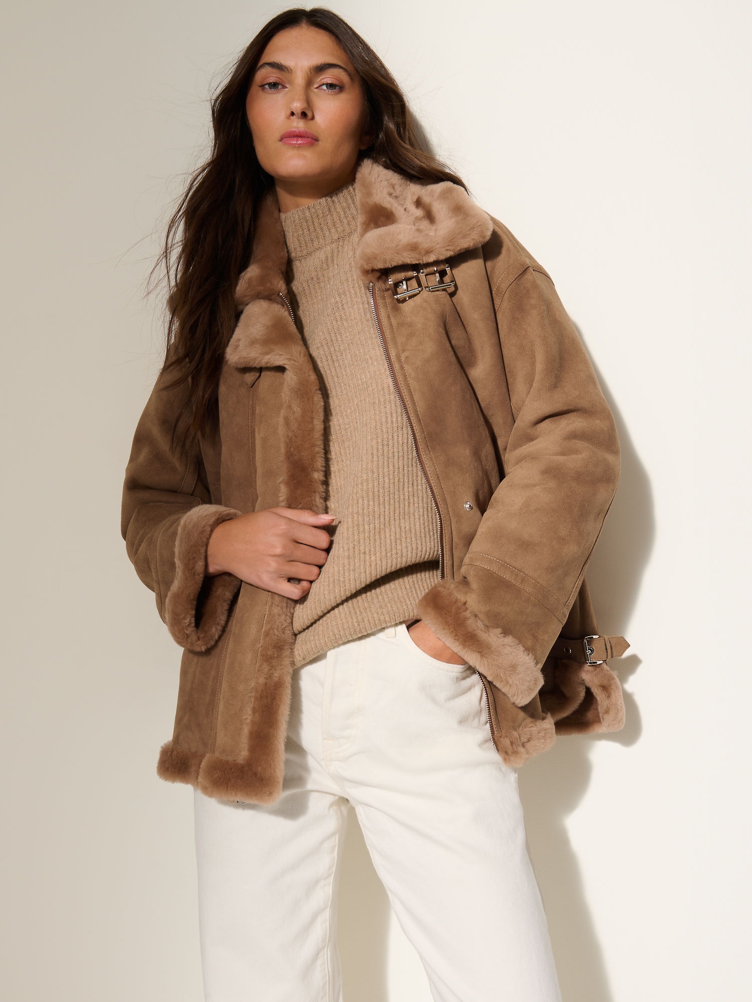 Overland, Janet Sheepskin Bomber Jacket