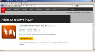 Adobe Shockwave Player in Mozilla Firefox