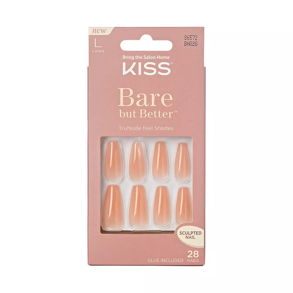 Kiss Bare But Better Nails Nude Drama