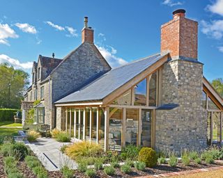 House extension ideas with country look