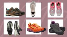 A selection of the best women's walking shoes, featuring shoes from Hoka, Salomon, Hoka, Mountain Warehouse and more