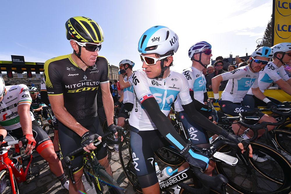 On the start line at 2018 Paris-Roubaix