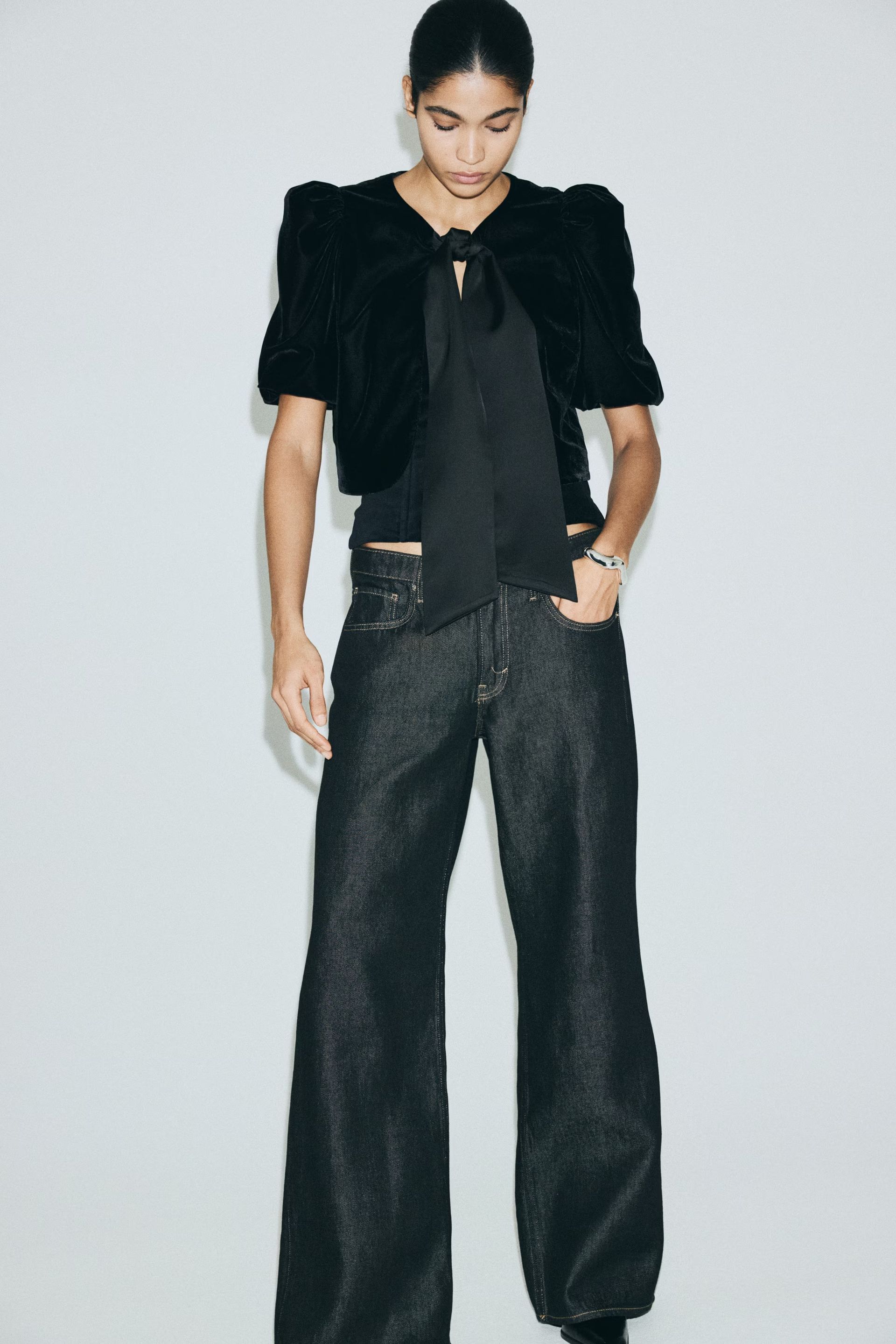 hm, Puff-Sleeved Top