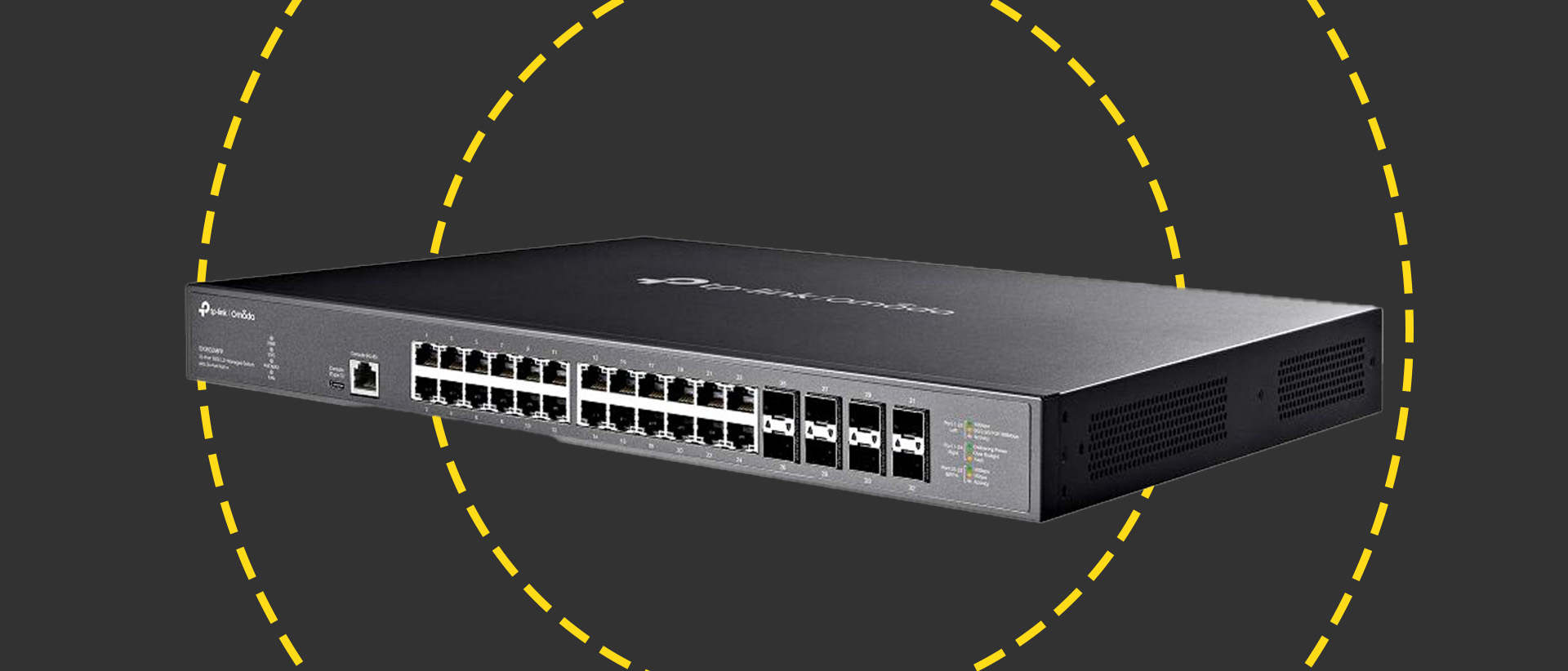 The TP-Link Omada SX382MPP on the ITPro background