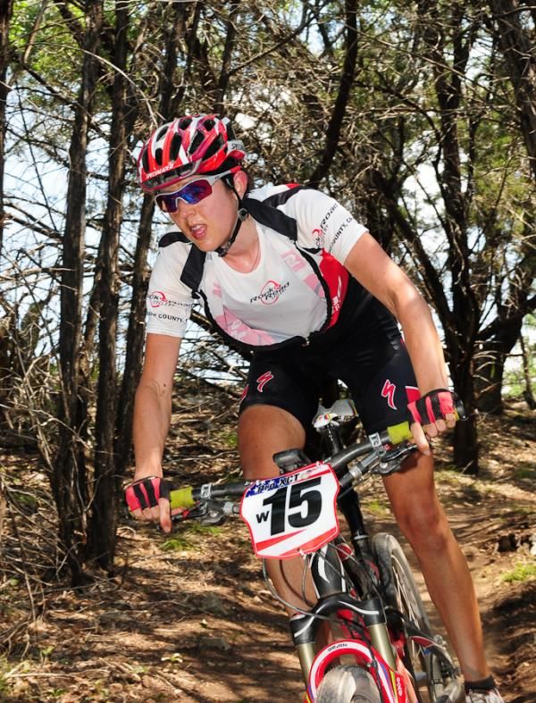 Alison Mann (Rock n' Road) rides in fifth place.