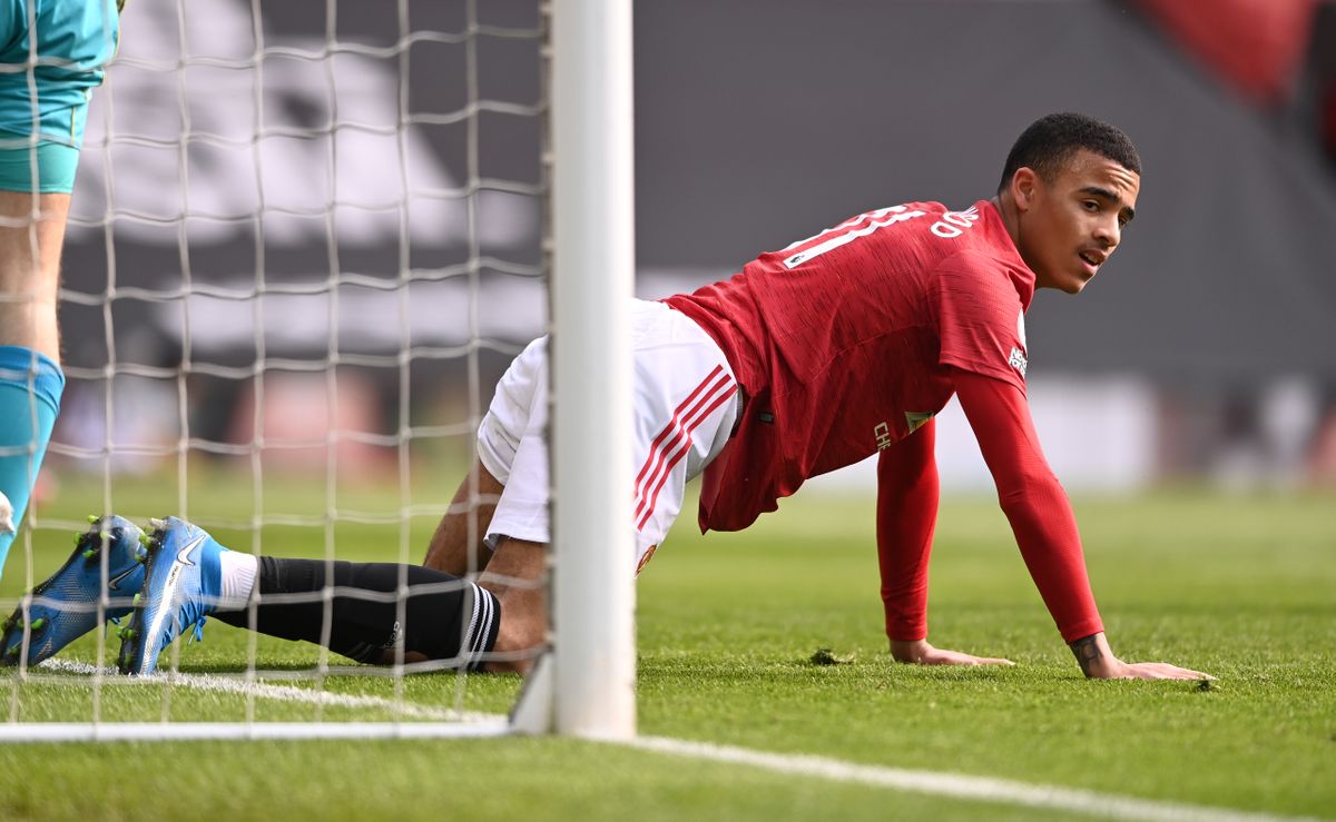 Mason Greenwood in Man United training ahead of West Brom