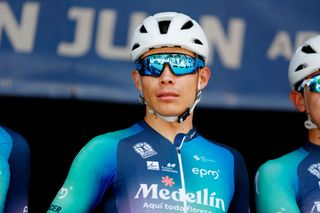 Miguel Angel López raced with the Continental team Medellin after being sacked by Astana