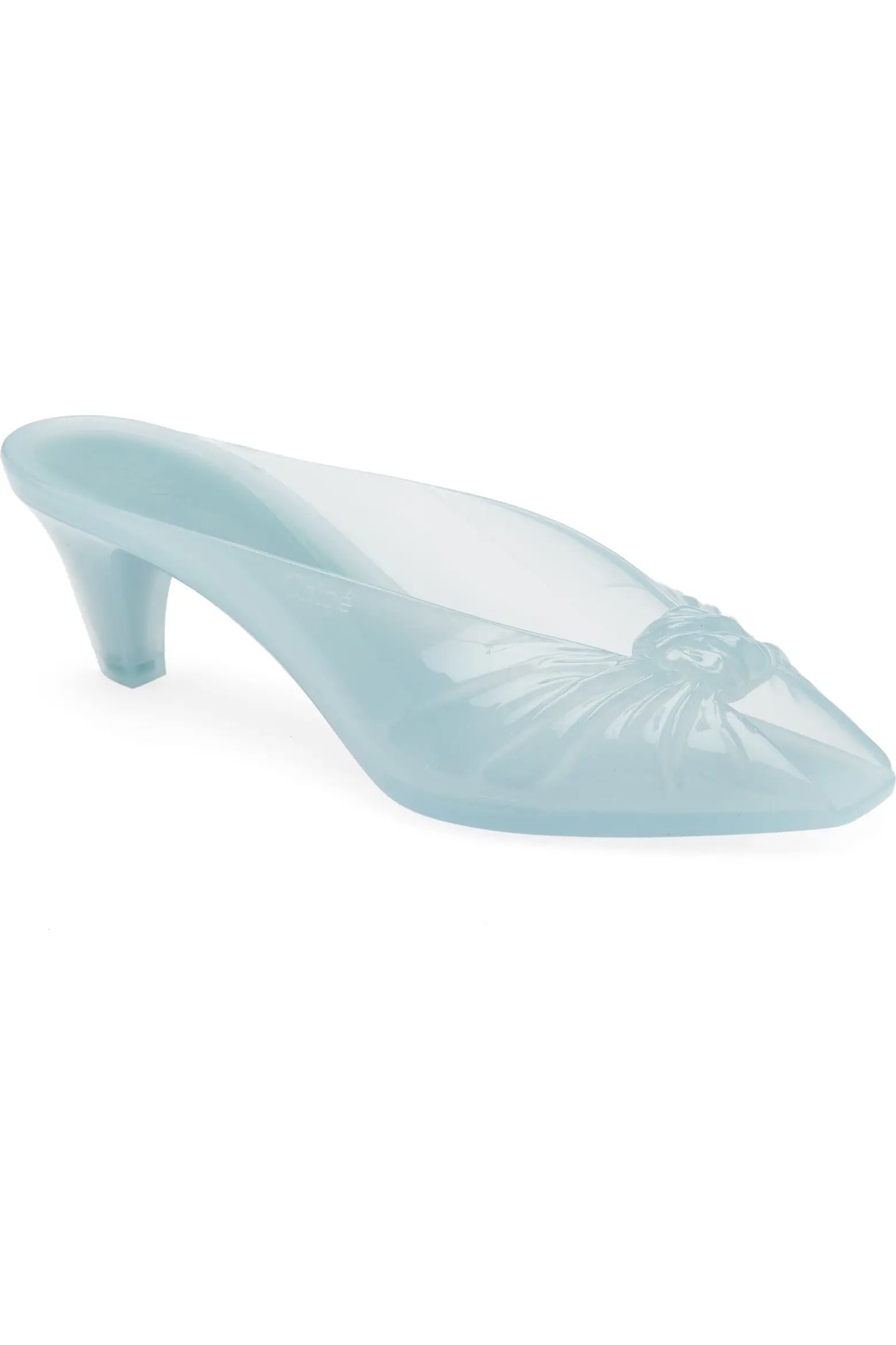 Chloé, Jelly Peep Toe Kitten Heel Mule