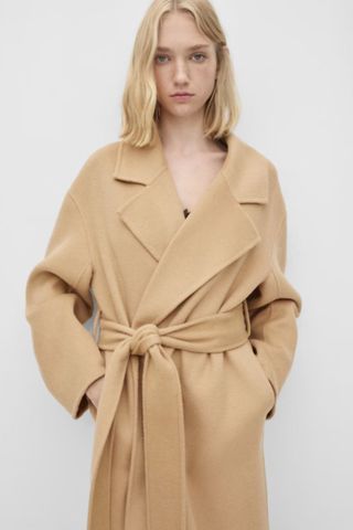 Mango, Wool coat with detachable waistcoat