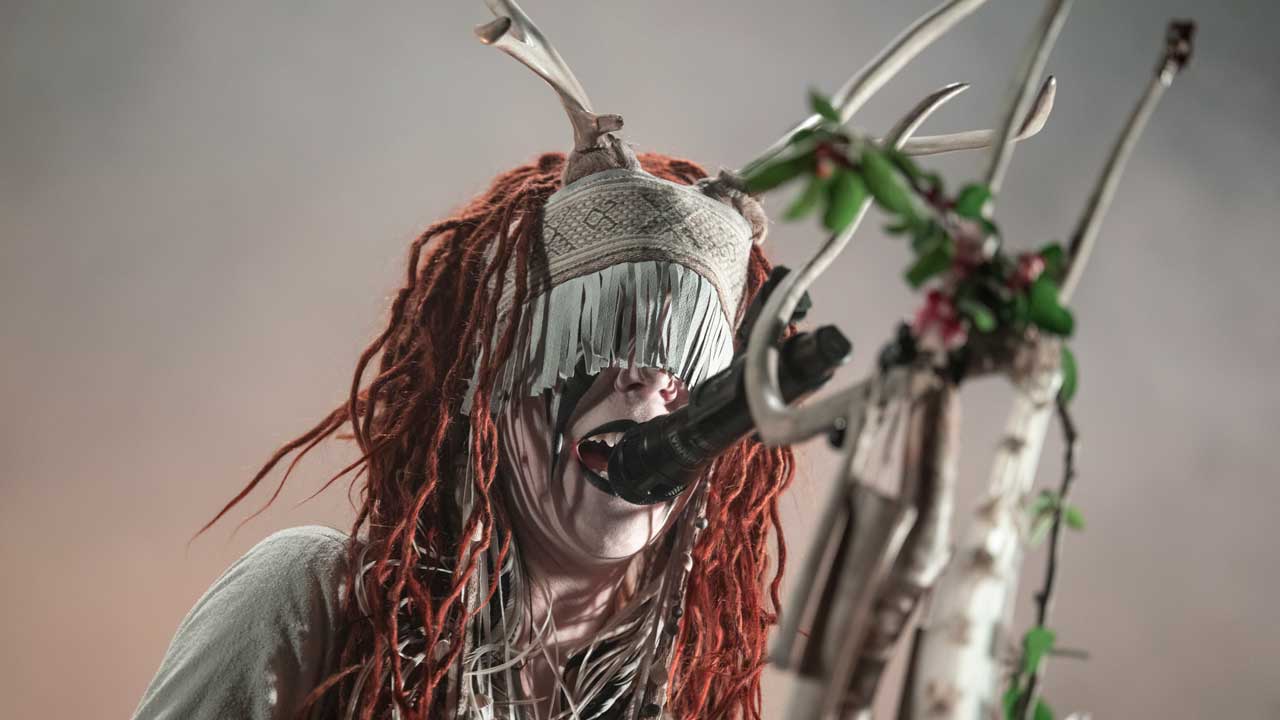 Heilung's Maria Franz onstage