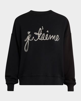 Brandy Je T'aime Chain-Trim Pullover