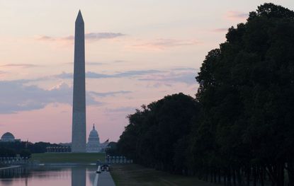 US Capitol and Washington Monument.