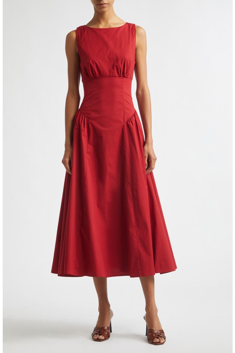 Gwen Drop Waist A-Line Midi Dress