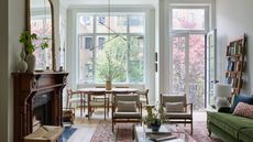 living room with light gray walls