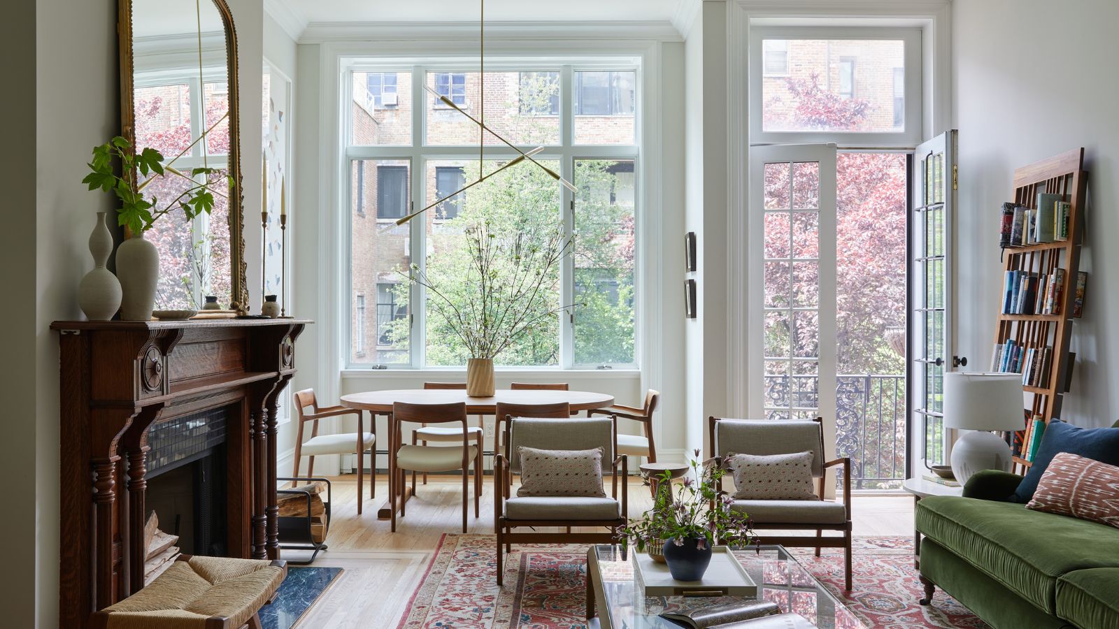 living room with light gray walls