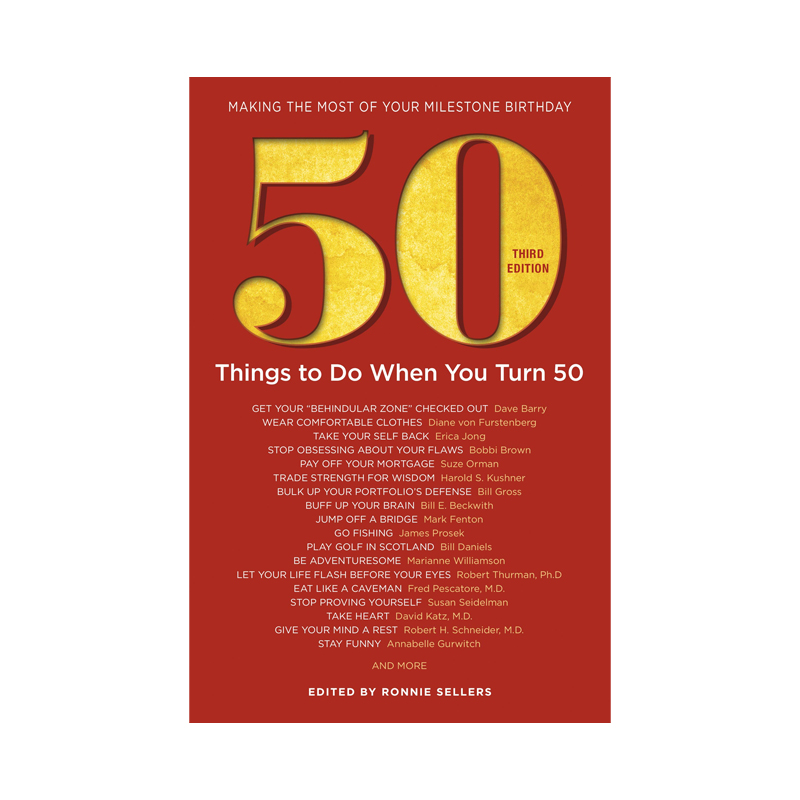 A book with 50 ways to make the most of your 50s is an excellent 50th birthday gift idea