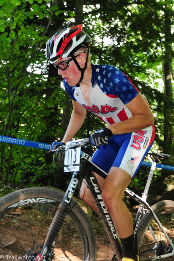 Connor Bell on lap three