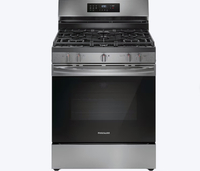 Frigidaire  30-in 5 Burners 5.1-cu ft Self-cleaning Air Fry Convection Oven