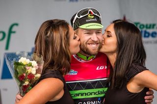 Ryder Hesjedal (Cannondale-Garmin) leads the best Canadian rider category at the Tour of Alberta