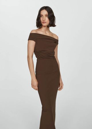 Off-The-Shoulder Draped Dress - Women