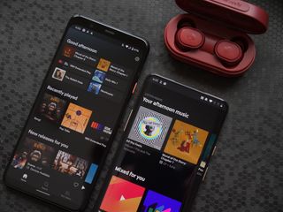 Spotify and YouTube Music apps