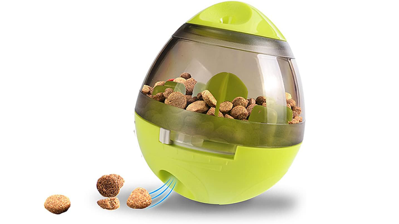 Egg-shaped Treat Dispenser Dog Toy