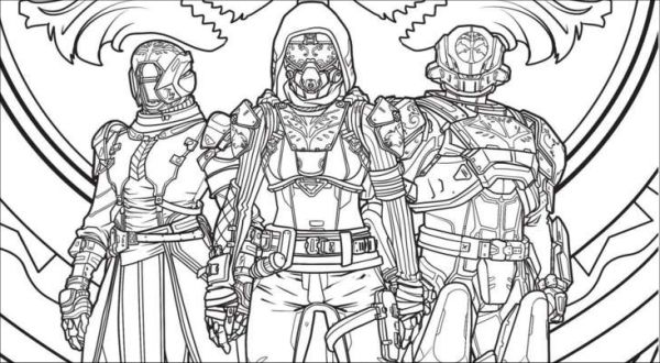 A Destiny 2 Coloring Book Is Coming, So Whip Out The Crayons | Cinemablend