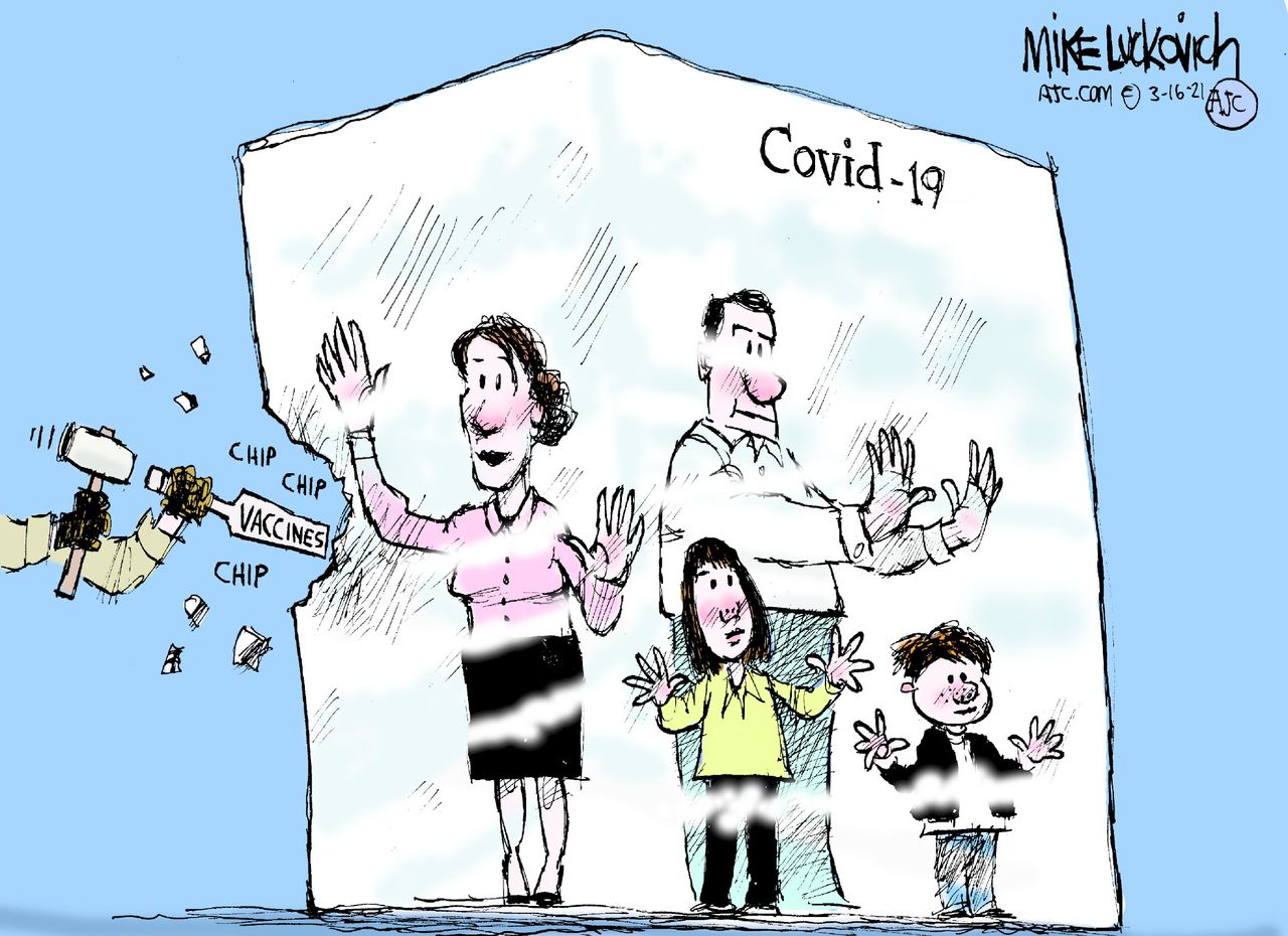 Editorial Cartoon U.S. covid vaccines