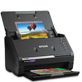 Product shot of Epson FastFoto FF-680W, one of the best photo scanners