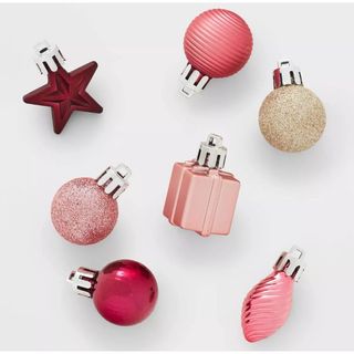 Pink mini ornament set