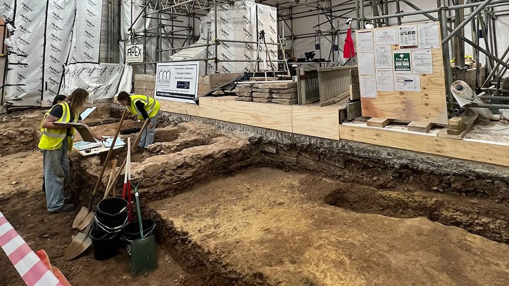 An excavation site in England. 