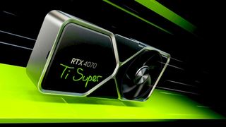 Mock up of Nvidia RTX 4070 Ti Super graphics card