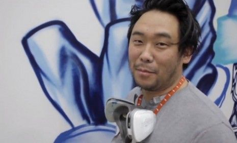 David Choe paints a mural at Facebook&amp;#039;s headquarters in 2005