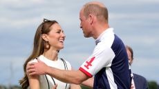 Prince William and Kate Middleton like "two teenagers in love", seen here embracing after the Royal Charity Polo Cup 2022