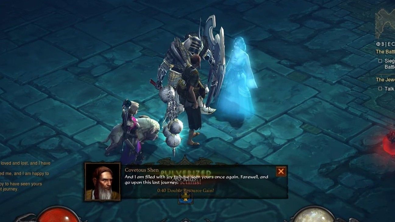 Characters talking in Diablo 3