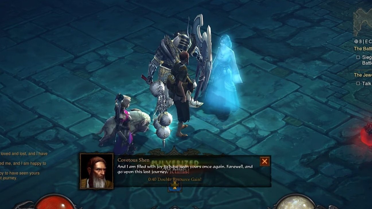 Characters talking in Diablo 3