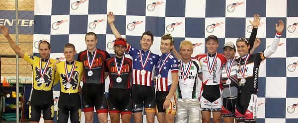 Men's Madison Podium: Bobby Lea and Jackie Simes, Cody O'Reilley and Iggy Silva, Danny Heeley and Ian Moir, Jame Carney and Shane Klein, Austin Carroll and Kit Karzen.