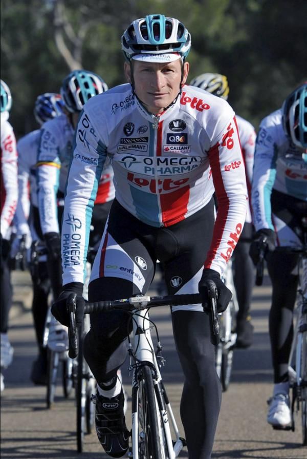 Andre Greipel on his bike