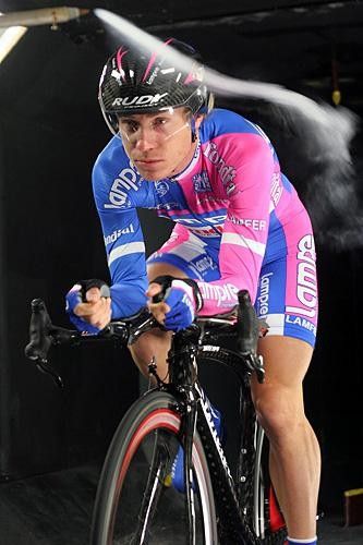 Damiano Cunego (Lampre-Fondital) watching the results