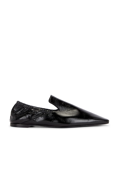 Elastic Back Leather Loafer