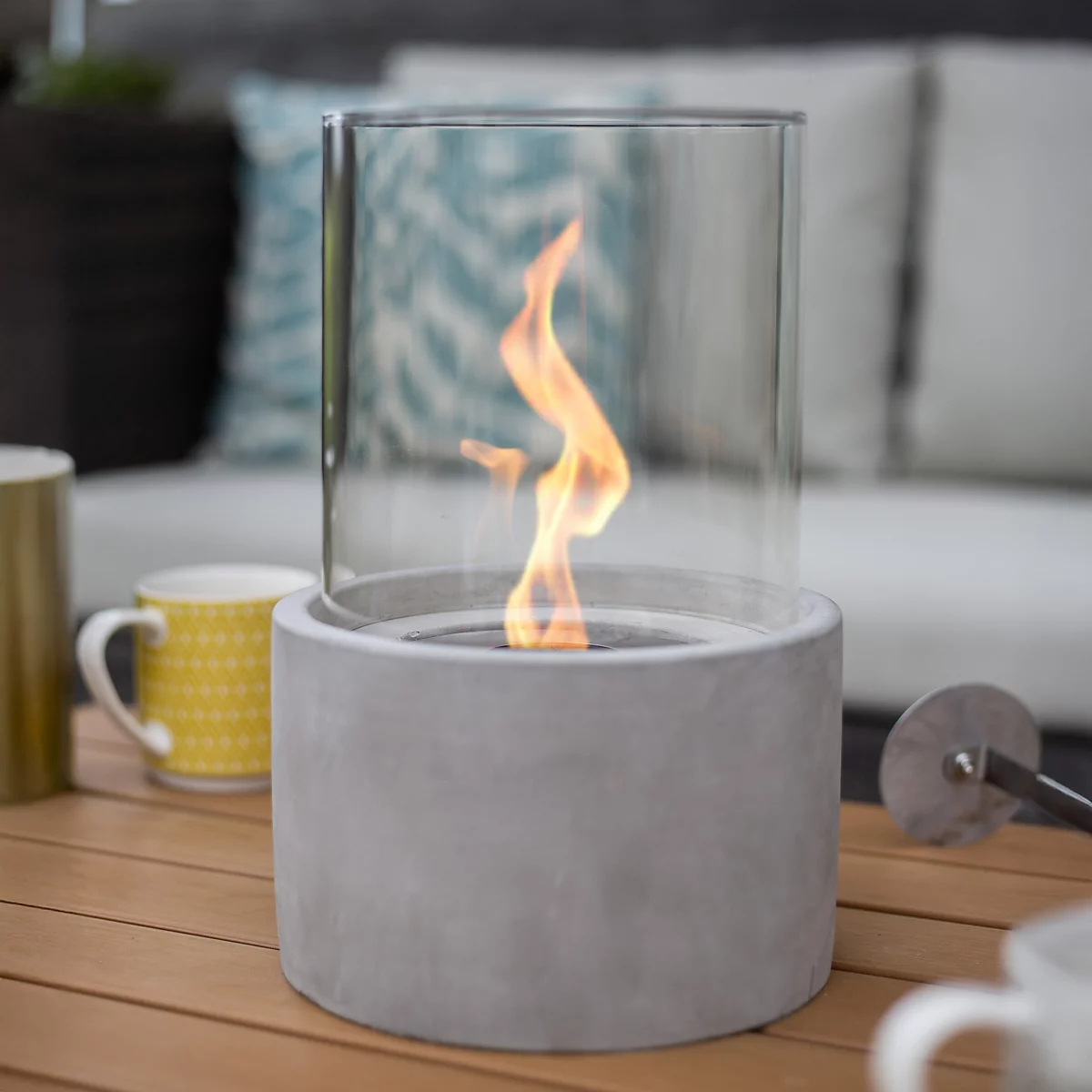 B&amp;amp;Q, La Hacienda Olivia Bio-ethanol Outdoor Tabletop fire