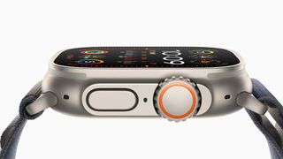 the Apple Watch Ultra 2 from the side