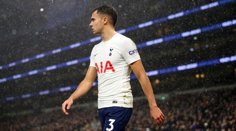 Sergio Reguilon in action for Tottenham.