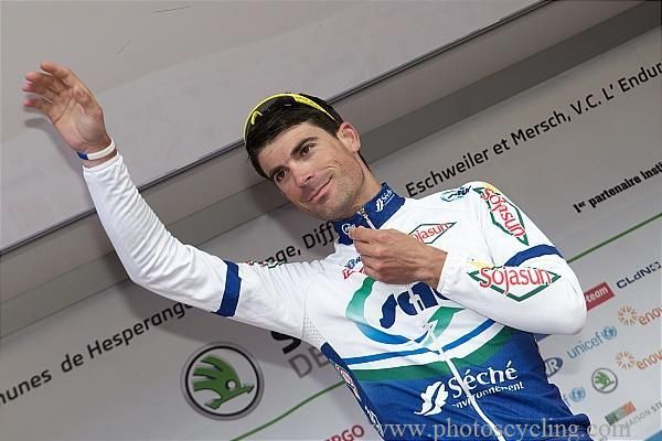 Jimmy Engoulvent (Saur - Sojasun) on the podium