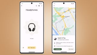 Two Android <a href='https://www.martinstees.com/phone-tshirt' target='_blank'>phones</a> on a beige background showing the Find My Device feature tracking an object” loading=”lazy” data-original-mos=”https://cdn.mos.cms.futurecdn.net/dSA2VVvuqr2xLL9e9xLHGV.jpg” data-pin-media=”https://cdn.mos.cms.futurecdn.net/dSA2VVvuqr2xLL9e9xLHGV.jpg”></p>
</div>
</div><figcaption class=