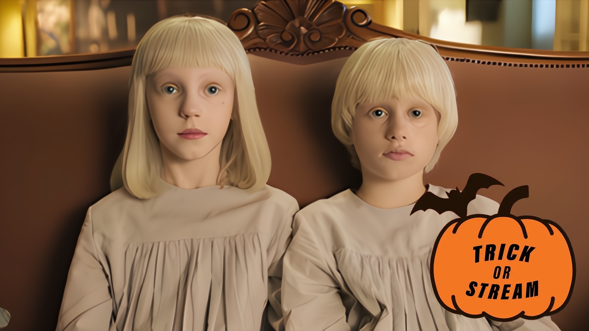 Tin and Tina with Trick or Stream logo