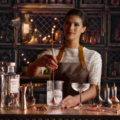 Barware, Drink, Alcohol, Alcoholic beverage, Shelf, Tableware, Distilled beverage, Serveware, Drinkware, Drinking establishment, 