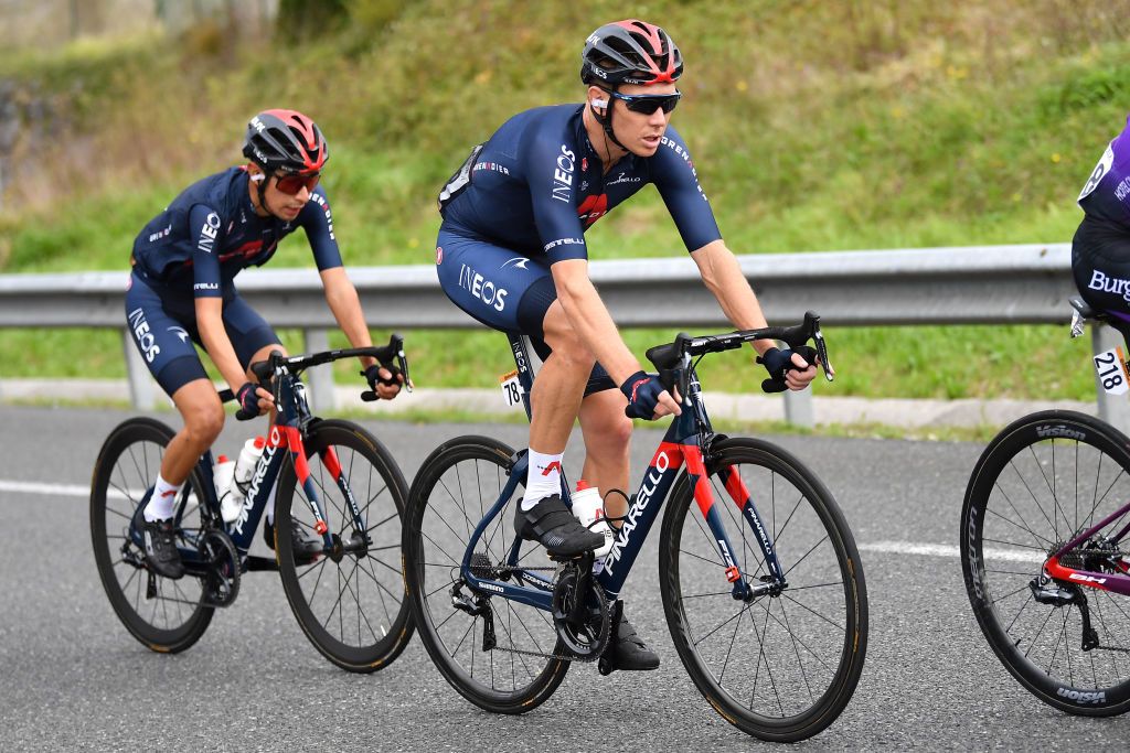 Team Ineos Grenadiers during stage 1 at the Vuelta a Espana