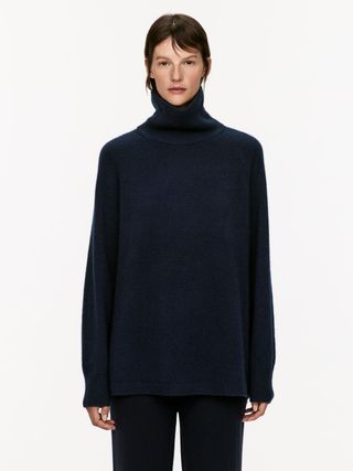 Roll-Neck Cashmere-Wool Jumper