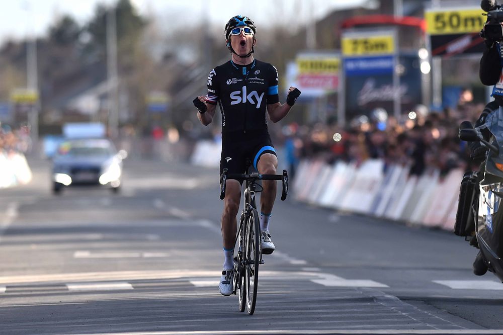Thomas' effort gave him plenty of time to celebrate at the line.